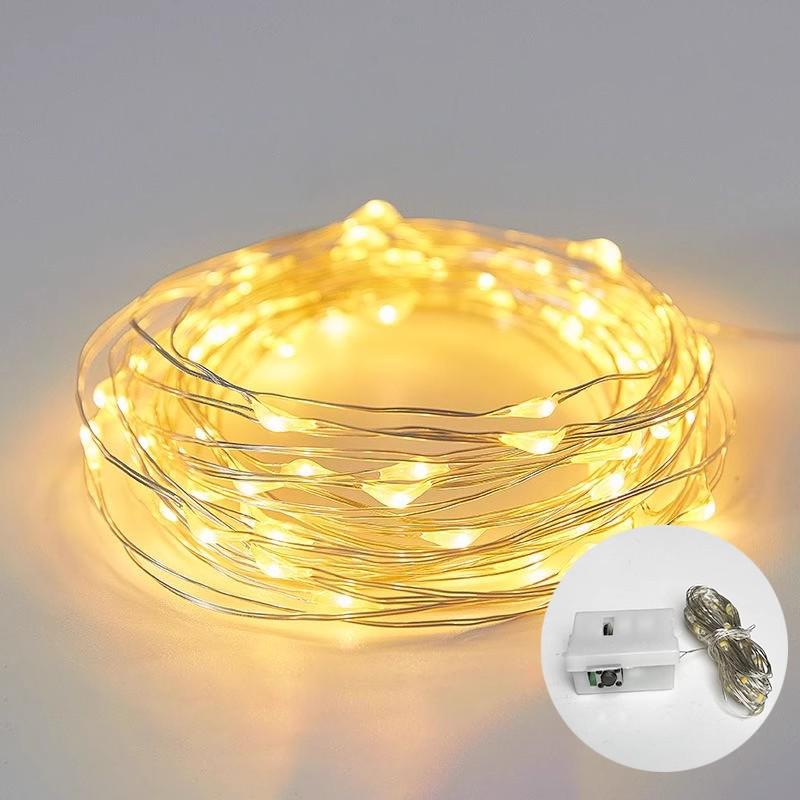 

Qixi Festival Starry LED String Lights - Colorful, Flashing, Copper Wire Decoration for DIY and Gifts Copper Wire Lights
