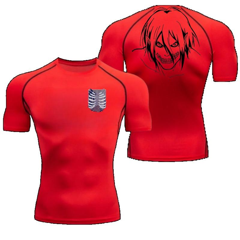 Bequemes Fitness-T-Shirt für Herren mit Rosen-Grafik, atmungsaktives Slim-Fit-Top für Sommer, Gym, Joggen, Training, elastisch, Fitness