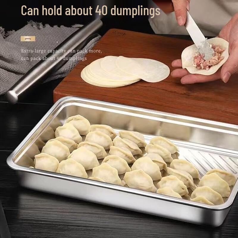 ZISIZ Edelstahl Knödel- & Lebensmittelaufbewahrungsset