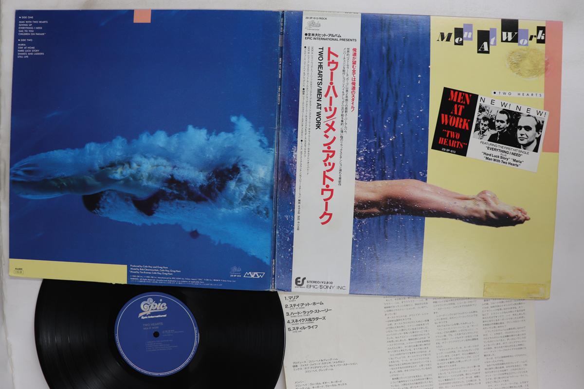 

LP Record MEN AT WORK Two Hearts 283P613 EPIC 1985 Japan Obi Rock Used