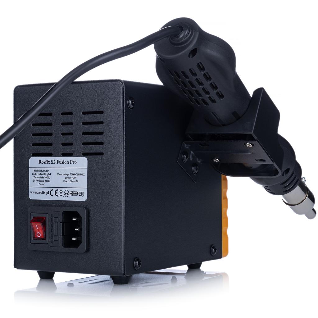 Rosfix S2 Fusion Pro – Station de Soudage 2en1 | Air Chaud 700W | Fer à Souder 60W | Sécurité ESD | 3 Programmes | Calibration