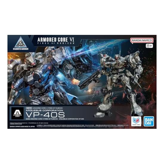 BANDAI SPIRITS 30MM ARMORED CORE VI FIRES OF RUBICON ARQUEBUS CORPORATION VP-40S Color-Coded Plastic