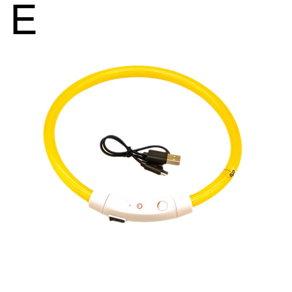 Świecąca Obroża dla Psa Światło Ładowane Naszyjnik dla Kota, Modna Migająca LED DIY Świecąca Obroża Bezpieczeństwa dla Psów Akcesorium dla Zwierząt Nocą