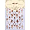 3D Retro Nail Art Stickers Shiny Rhinestone Gold Accent Scratch Resistant for Salon DIY Manicure Party Use