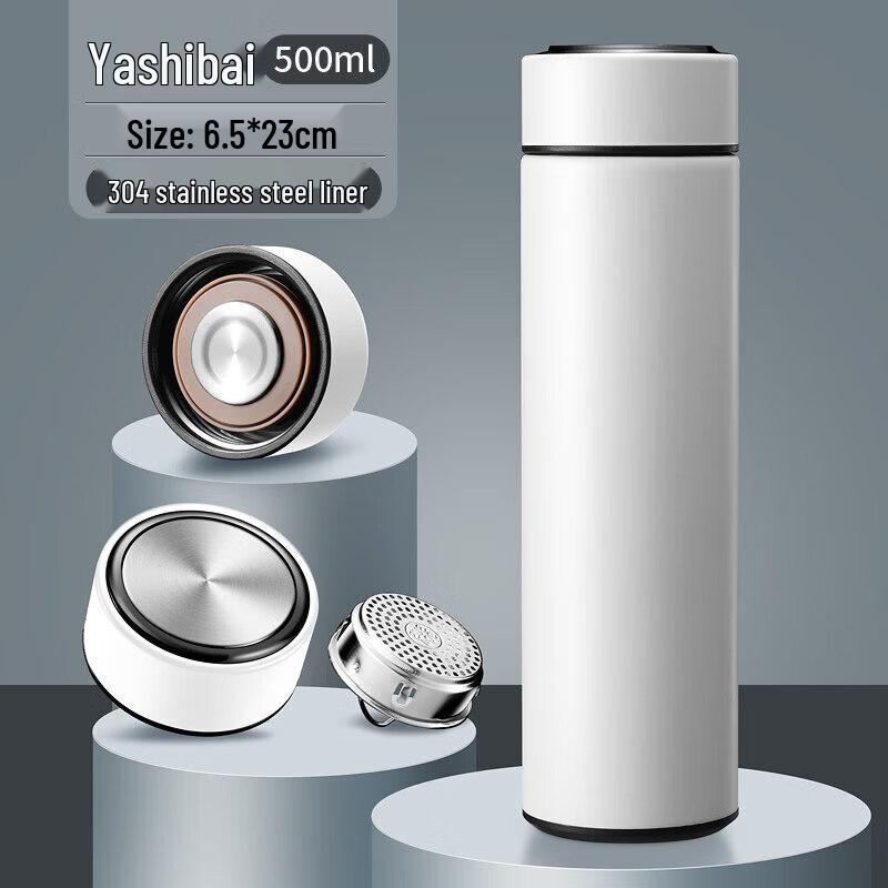Qiwei Smart 316 Stainless Steel Tea Infuser Thermos, 500ml