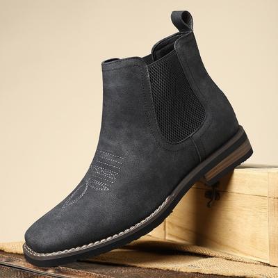 Fashion Luxury Men's Chelsea Boots Fashion Handmade Leather Boots British Style High Top Boot Brand Casual Dress Boots for Men Botas2025