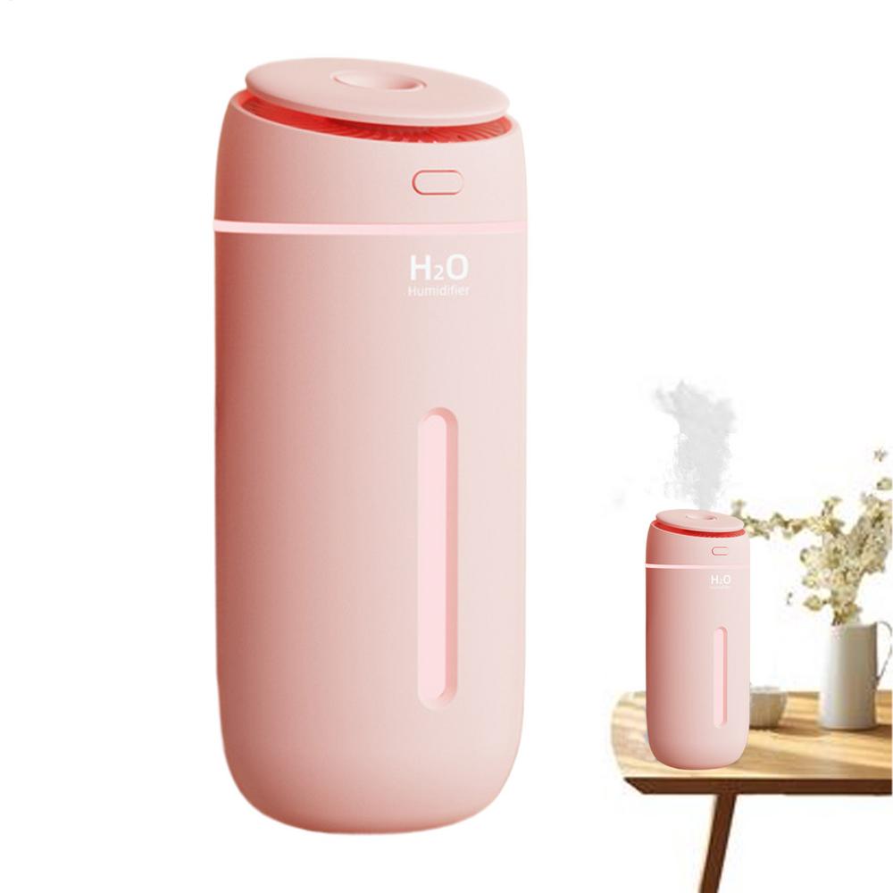 Small Humidifier For Bedroom 2 Modes Desktop USB Night Light 7-Color LED Bedside Humidifier For Bedside Table Workplace Dorm