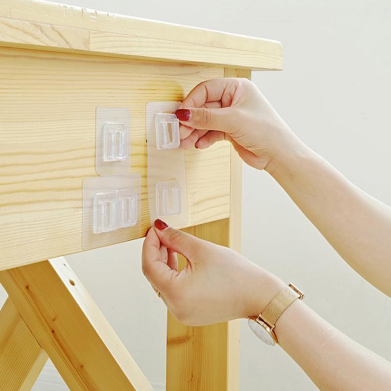 Double-Sided Adhesive Wall Hook Hanger Strong Transparent Wall Storage Sucker