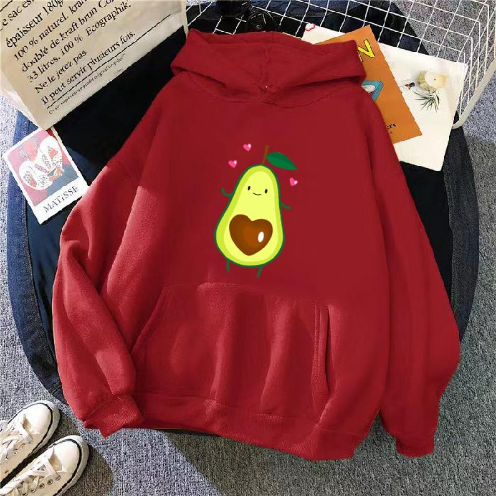 Autumn and winter new women's casual style versatile printing style pattern hooded sweater jacket