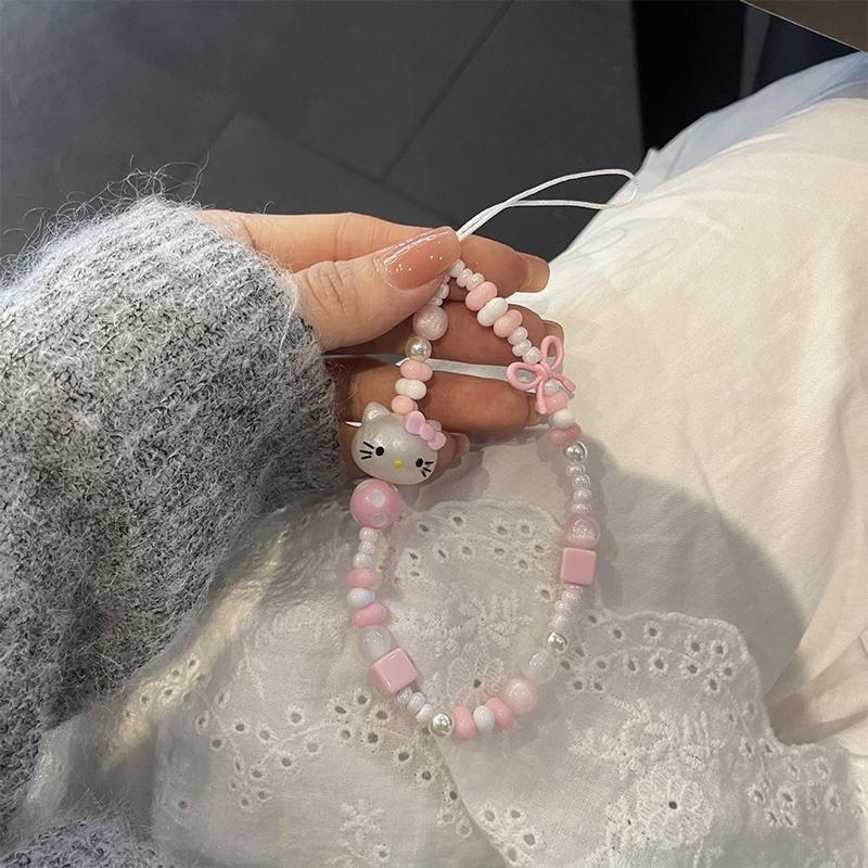 Korean Y2K Phone Lanyard Kawaii Heart Star Buttfly Style Phone Pendant Bear Sweet Cool Girl Phone Chain