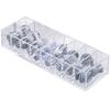 Transparent drawer type sorting box Data cable Headphone separate storage box Plastic multi-function compartment storage box