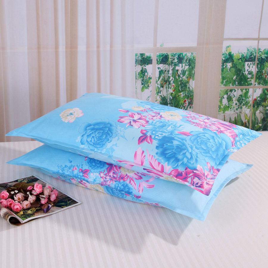 Printed Pillowcase Bedding Fashion Student Dormitory Essential Pillowcase 48X74cm A Pair