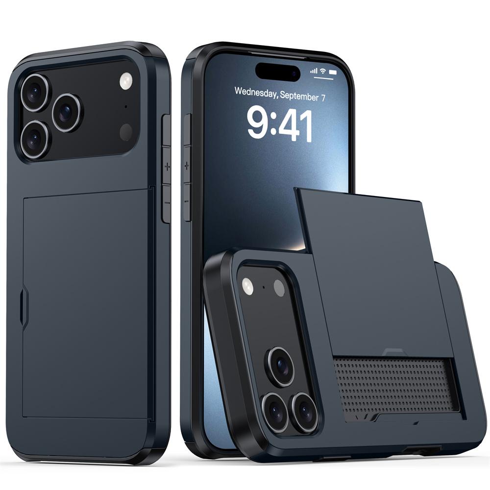 Carcasă pentru IPhone 17 16 15 14 Plus 13 12 11 Pro Max 17Air 16e 13Mini 12Mini Cu Portofel Suport Carduri Husă Protectoare Rezistentă la Șocuri