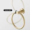 Toilet Paper Holder Towel Ring Brushed Gold Bathroom Hardware Hand Towel Holder Bathroom Accessories Set Wall Mount Stainless Steel 2 Pieces