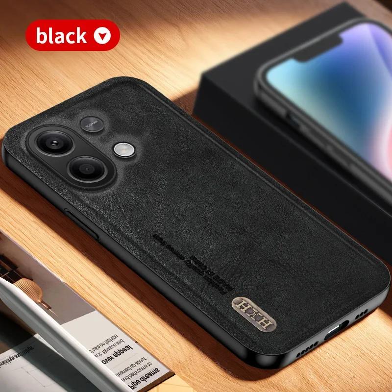 Magnetic for Xiaomi Redmi Note 14 13 4G 5G Pro Plus Global Version Case Leather Matte Soft Full Camera Protect Cover Shell Funda