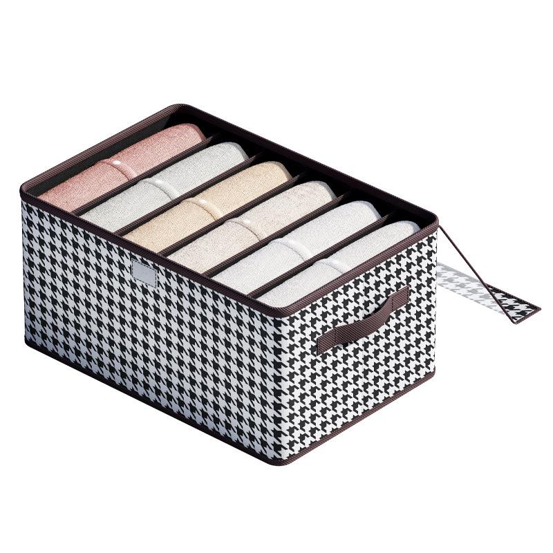 Aufbewahrungsbox für Kleidung, Hosen, Unterwäsche, Tidelle, separate Aufbewahrungsbox, faltbar, staubdicht, für Schlafzimmer, Kleiderschrank, Aufbewahrungstasche