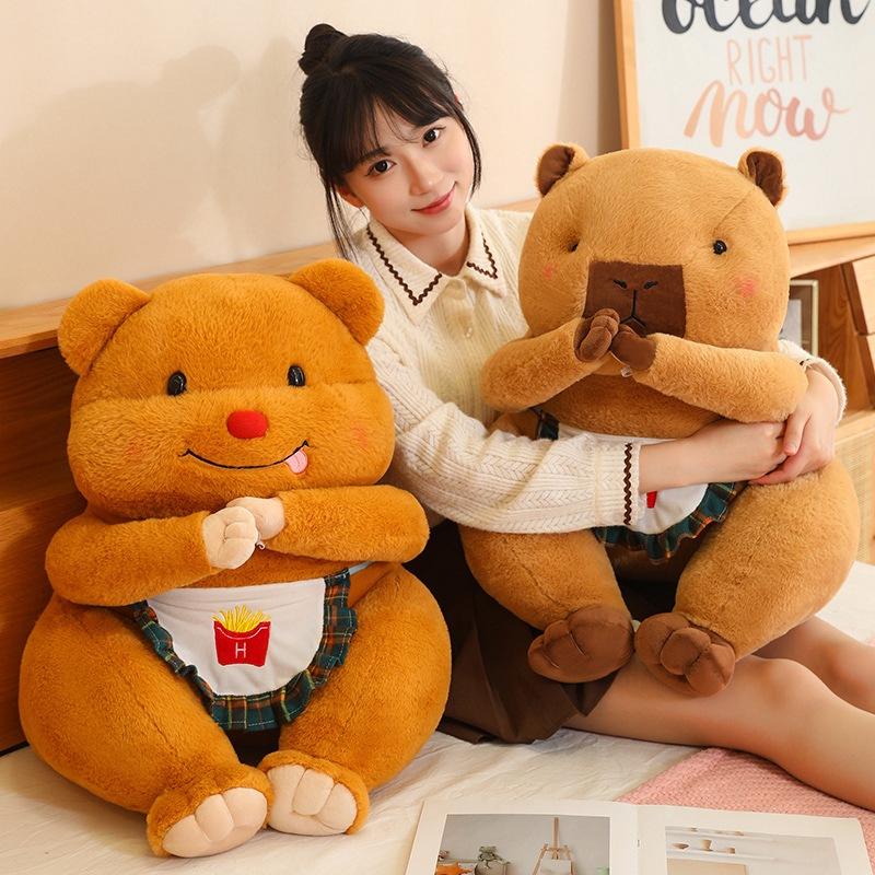 Kapibala Plush Doll Plush Pillow Bear Doll Bedside Pillow Bay Window Waist Waist Side Cushion Kapibala Seat Cushion