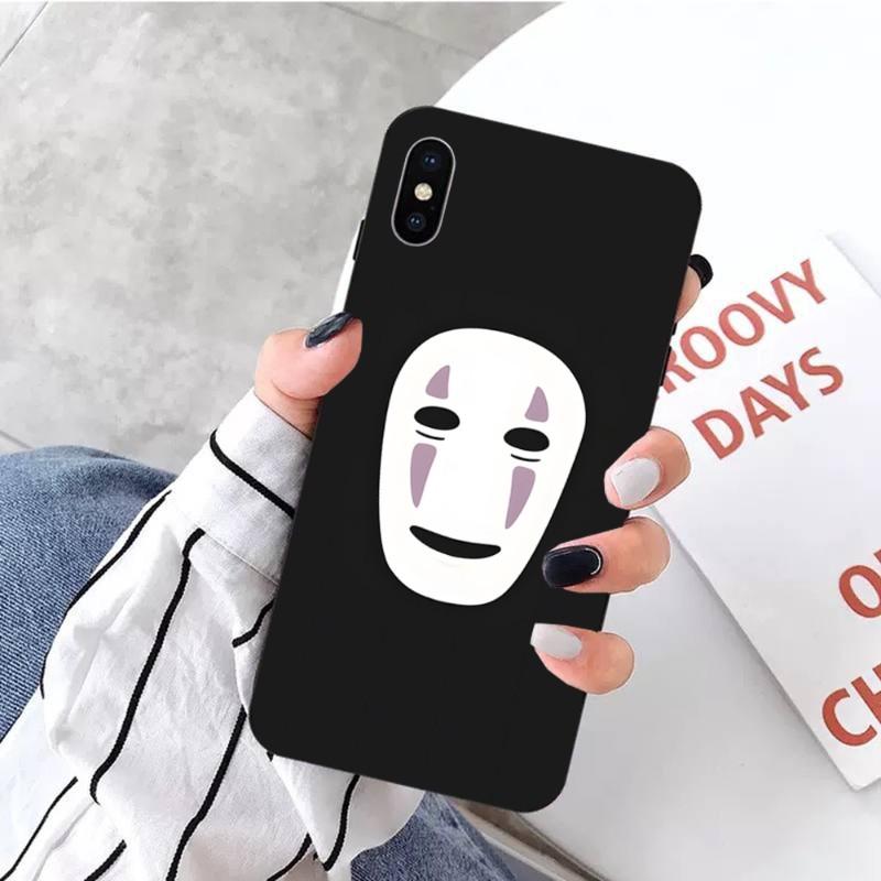 Studio Ghibli Spirited Away She Phone Case For IPhone 14 13 12 11 XS X 8 7 6 Plus Mini Pro Max SE 2022 Soft Black Phone Cover