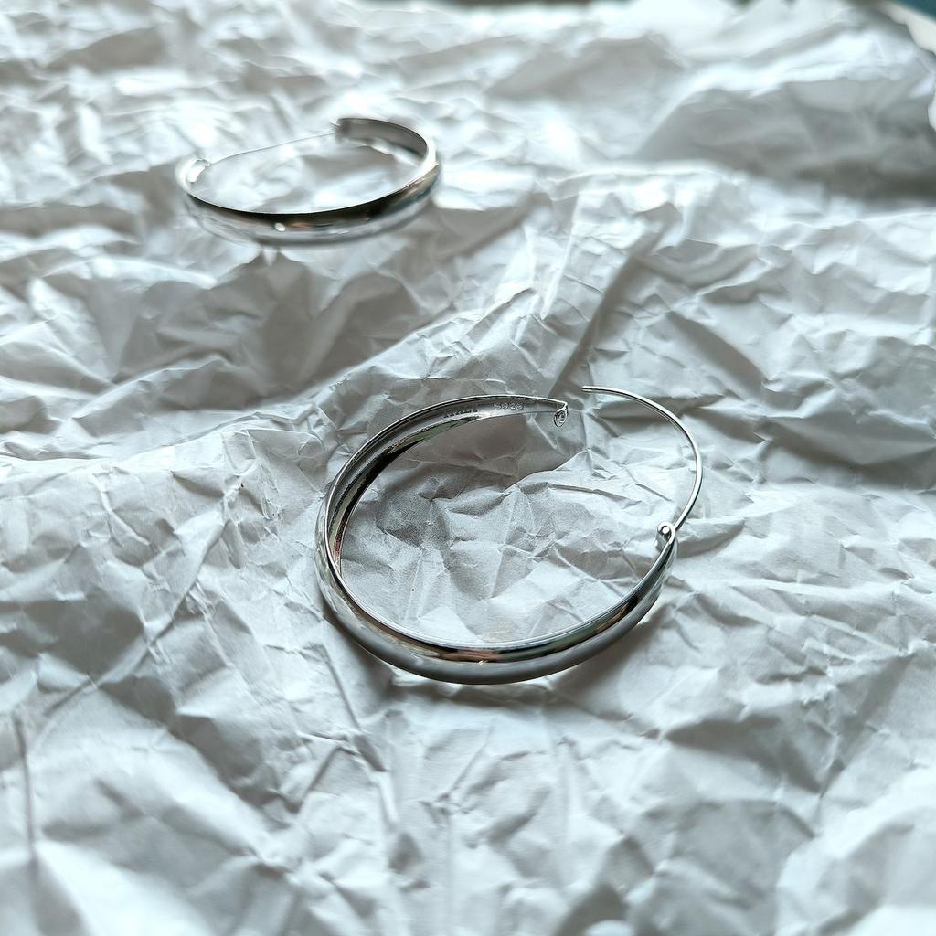 Silver Earrings Without Stones (2162872)
