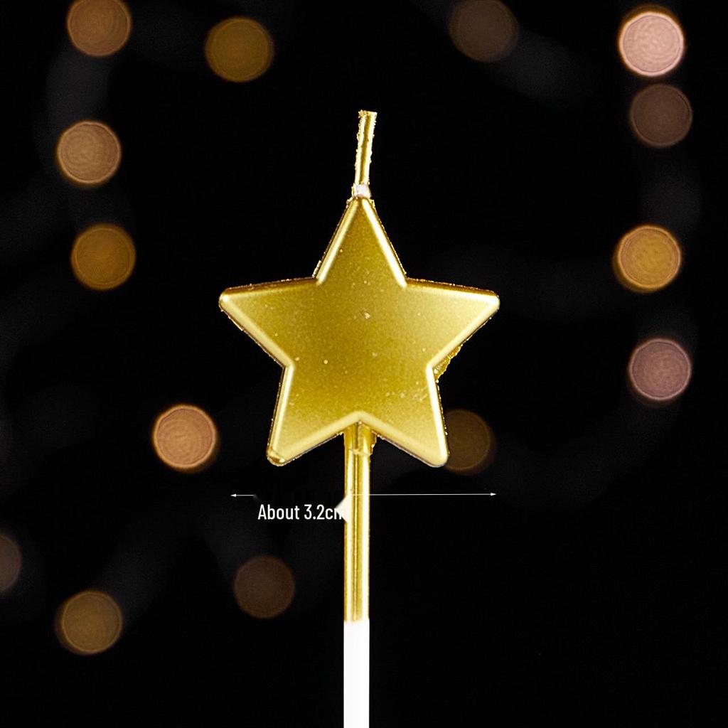 2024 Christmas Cake Decorations: Mini Tree, Ribbon, Star, and Candle Toppers