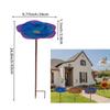 Garden Metal Bird Bath Bird Feeder Bath Decorative Birdfeeder with Metal Stake for Backyard Patio Yard Outdoor Garden Bird Lover