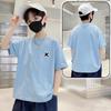 Kids' Cotton Letter Print Short Sleeve T-Shirt - Boys' Summer Wear, Trendy and Stylish Loose Fit Top