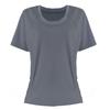 Plus Size Women's Quick-Dry Short Sleeve Sports Top for Yoga & Running