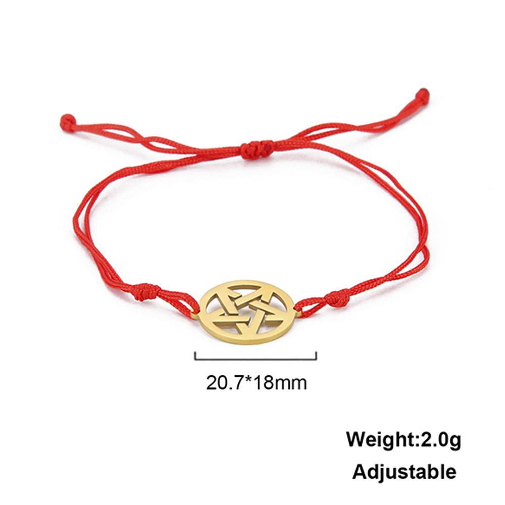 Dawapara Vintage Pentagram Bracelet Sun Supernatural Pentacle Charm Bracelet Wiccan Couple Jewelry Stainless Steel Gift
