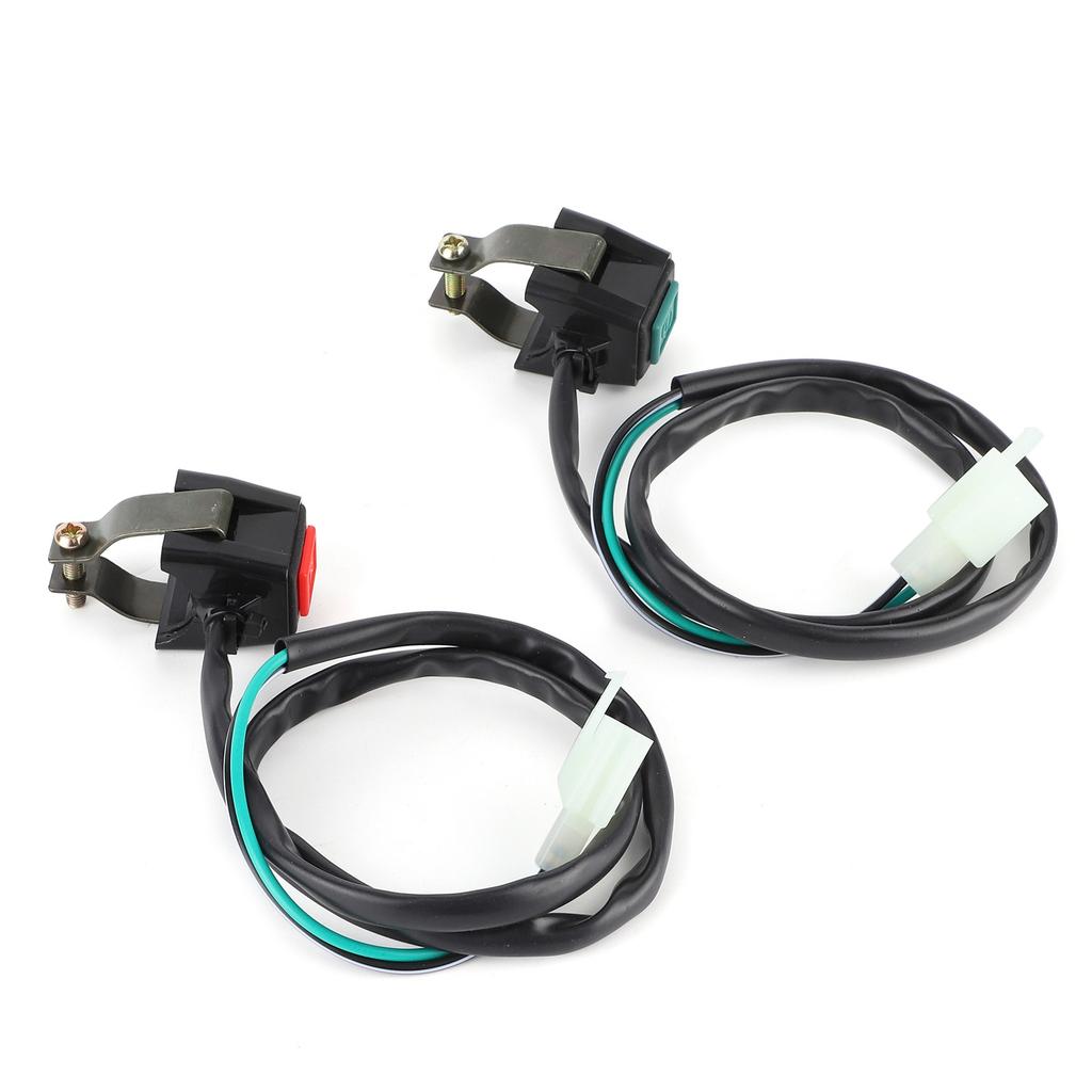 Universal Motorsykkel Starter Kill Switch Styre Tenning Dual Button 22mm Passer til Yamaha ATV Dit