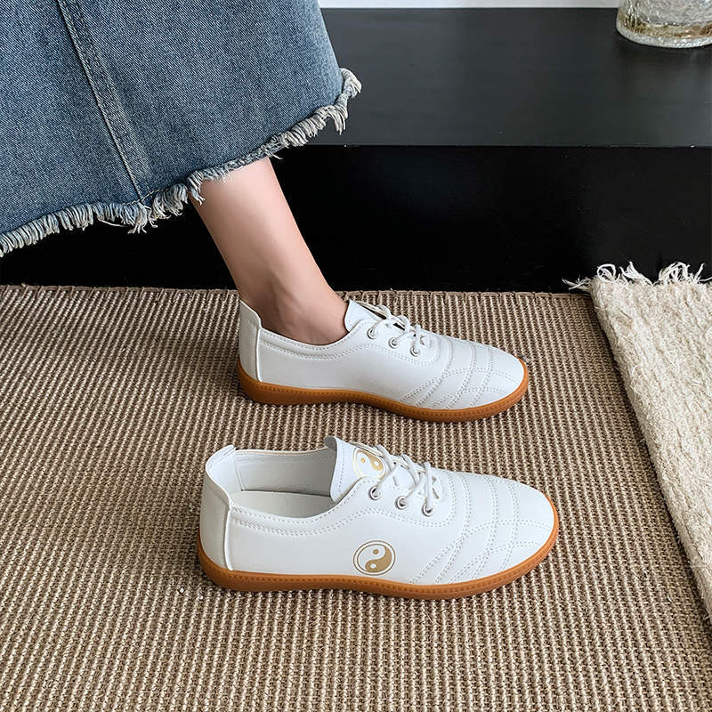 Chenjiagou Collar Wu Tai Chi Shoes Spring and Autumn New Breathable Beef Tendon Sole Women's Tai Chi Practice Shoes Martial Arts Shoes