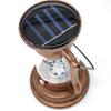 Solar Powered Vintage Hanging Light Portable Old-Fashioned Kerosene Lamp 300mAh Built-In Battery Courtyard Garden Decor