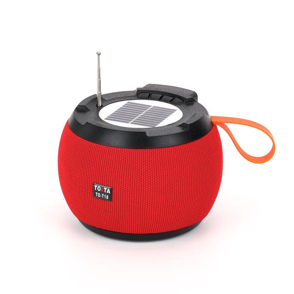 T18 Solar Bluetooth Speaker: Long Battery, FM Radio, Outdoor HIFI Sound Subwoofer