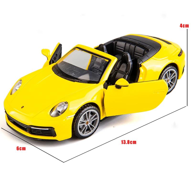 1/32 Porsche 911 Carrera Supercar Alloy Model Car Toy Diecasts Casting Sound and Light Car Toys For Children Vehicle