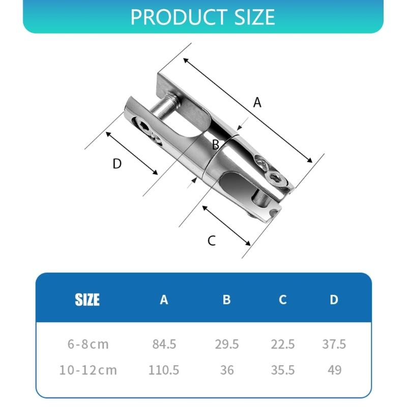 Steel Marine Rotating Anchors Connector Heavy Duty Marine Link Component for Enhanced Boat Safety & Chain Stability