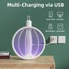 Upgraded Electric Mosquito Killer Foldable Handheld Bug Zapper USB Rechargeable Fly Swatter With UV Light Trap Insect Killer