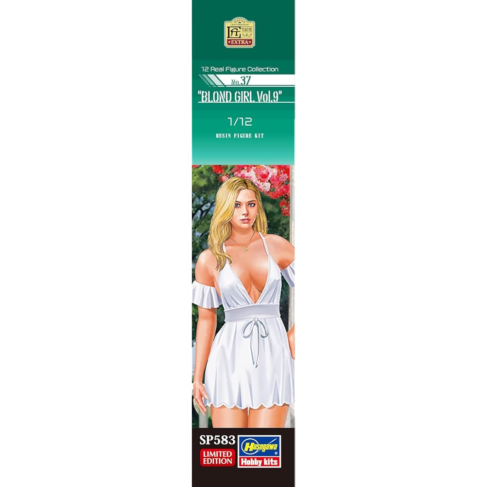 Hasegawa 1/12 Real Figure Collection Nr.. 37 Blondes Mädchen Vol. 9 Unlackierter Resin-Bausatz SP583