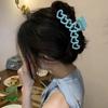 Colorful Love Hair Clip Hollow Shark Clip Creative Heart Hair Claw  Female