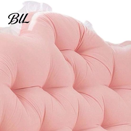 Wedge Pillow for Bed Headboard Cushion with Ruffle Trim, Dorm Pillow, Crown Shape, Comfortable Support College Bedroom Decor, Reading Back Window Seat