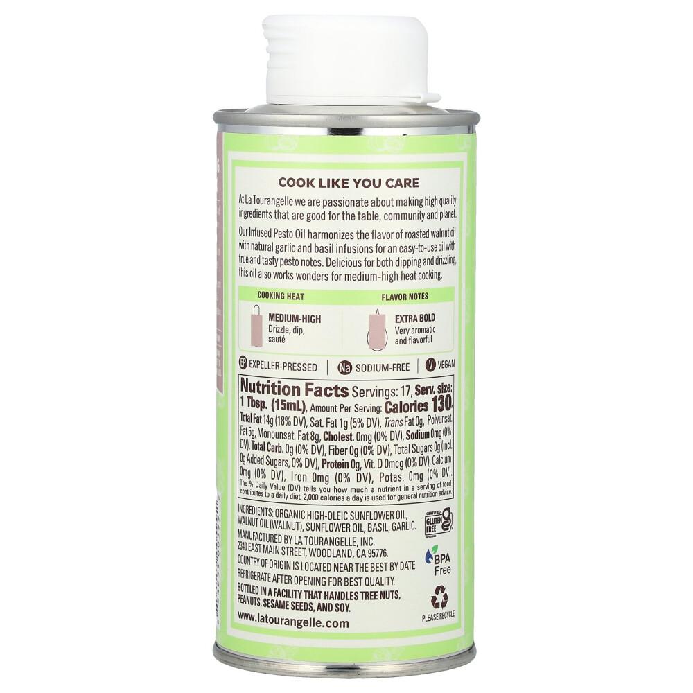Latourangelle Infused Pesto Oil 250ml (8.45 Fl Oz)