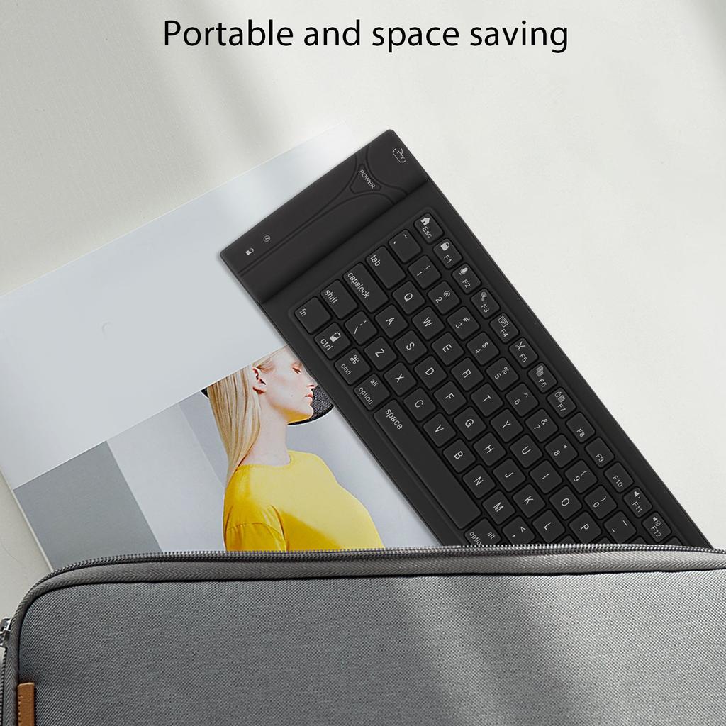 Clavier en Silicone Pliable 108 Touches Étanche Conception Entièrement Scellée Clavier Pliable pour la Frappe