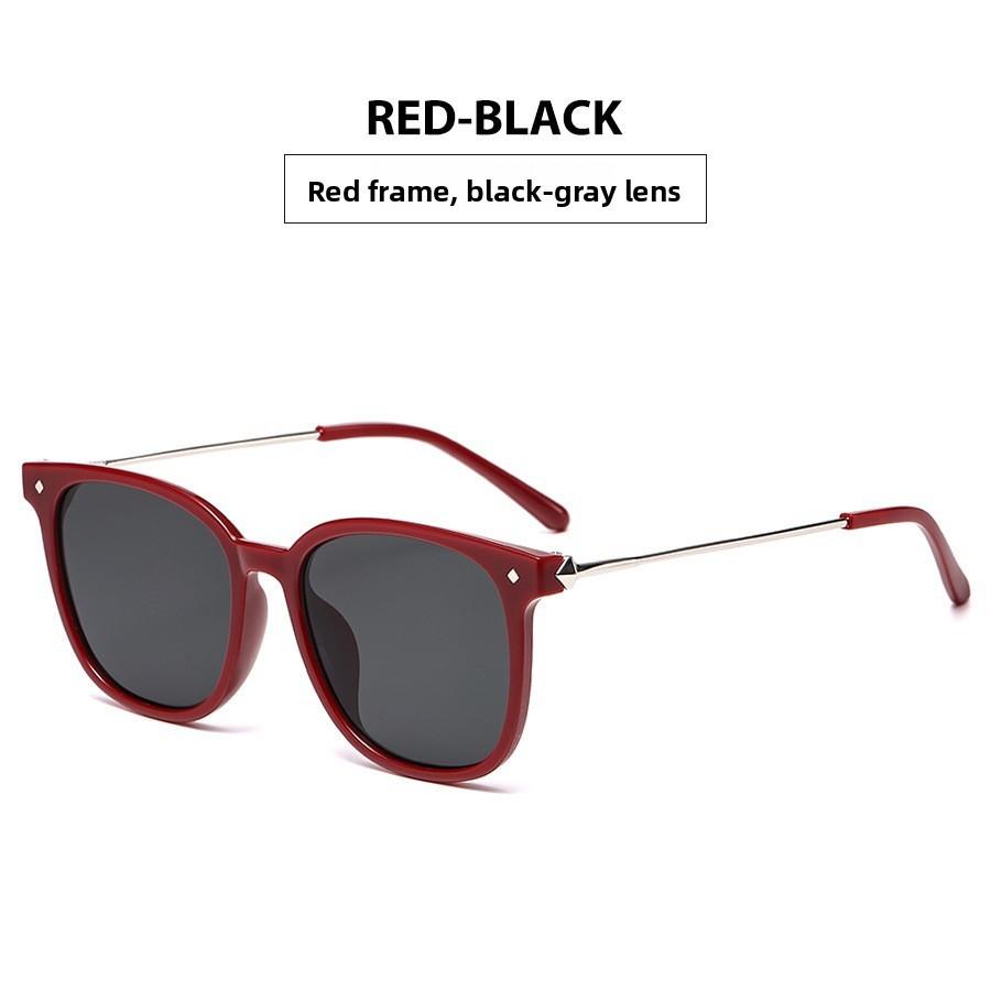 Uv400 Square Sunglasses For Driving With Pc Lenses And Metal Frame For Fashion Enthusiasts