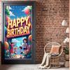 Photography Backdrop Balloon Celebration Sign Party Backdrop Decorative Birthday Banner For Photo Booth Family Gathering Event