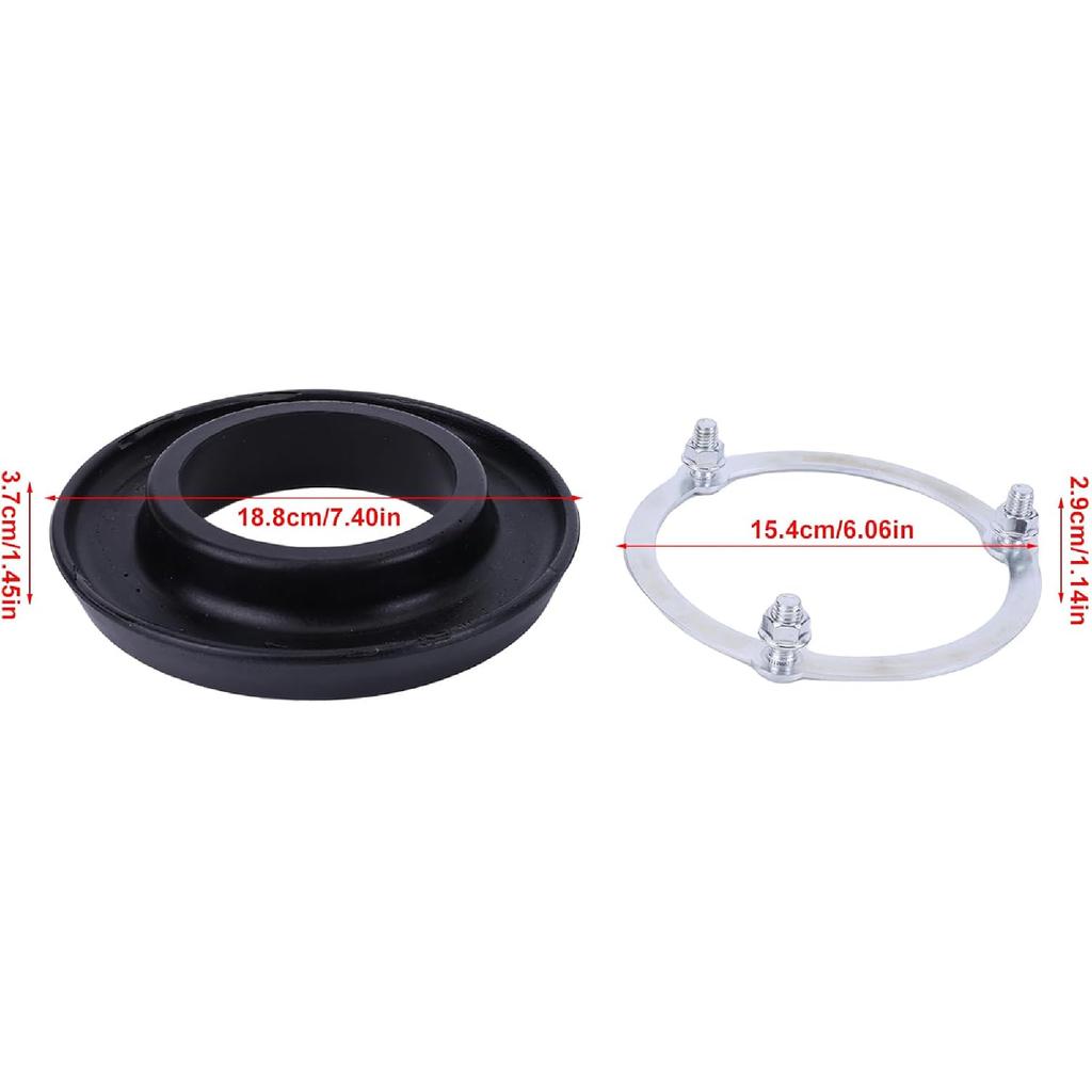 Vordere Schraubenfeder-Isolator Gummi für Dodge Ram 1500 2500 3500 1994-2016 Schwarzer Schraubenfeder-Isolator Ersatz K160015 52037719AC 52038105