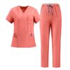 Abbigliamento da Lavoro Nero Bellezza SPA Abiti Medici Uniformi Uomo Donna Dentista Clinica Veterinaria Abiti da Lavoro Uniformi Chirurgiche Set Scrubs