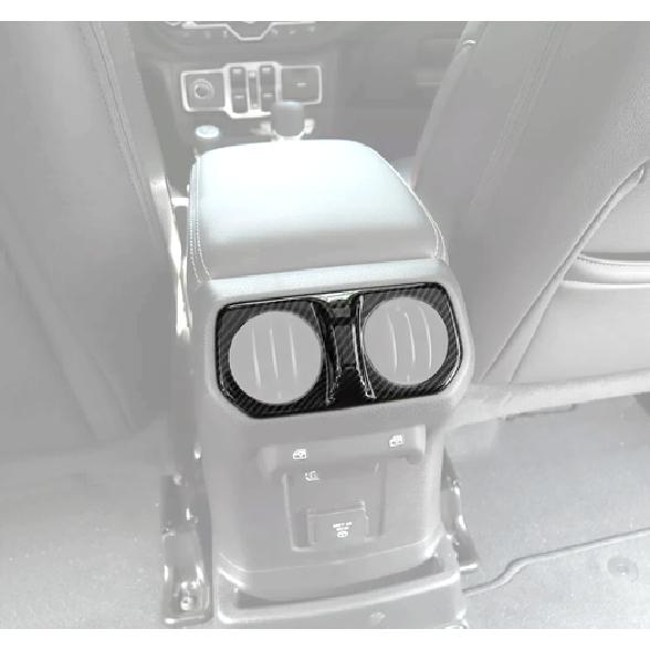 For 18-2025 Jeep Gladiator JT/JL Carbon Rear Armrest Air Vent Outlet Trim Cover