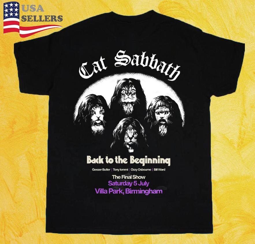 NEW Black Sabbath Tour 2025 Cat Funny Gift For Fan T-shirt, size S-4XL