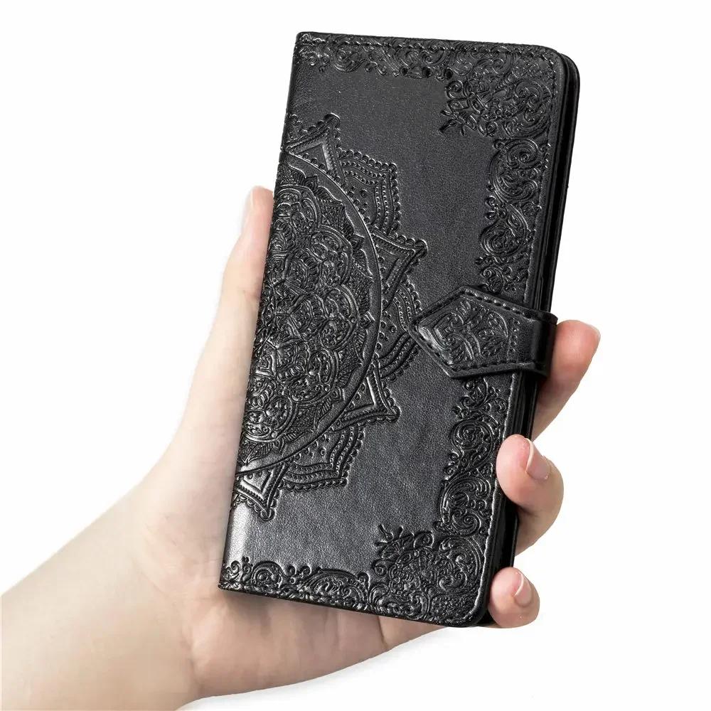 S25 S26 Ultra Leather Case For Samsung Galaxy S26 S25 Edge S24 S23 S22 S21 S20 FE Ultra Plus Card Slot Flip Book Case Back Cover