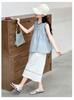 Korean-Style Lace Sleeveless Top & Pants Set - Summer 2026 Girls' Fashion Two-Piece Outfit