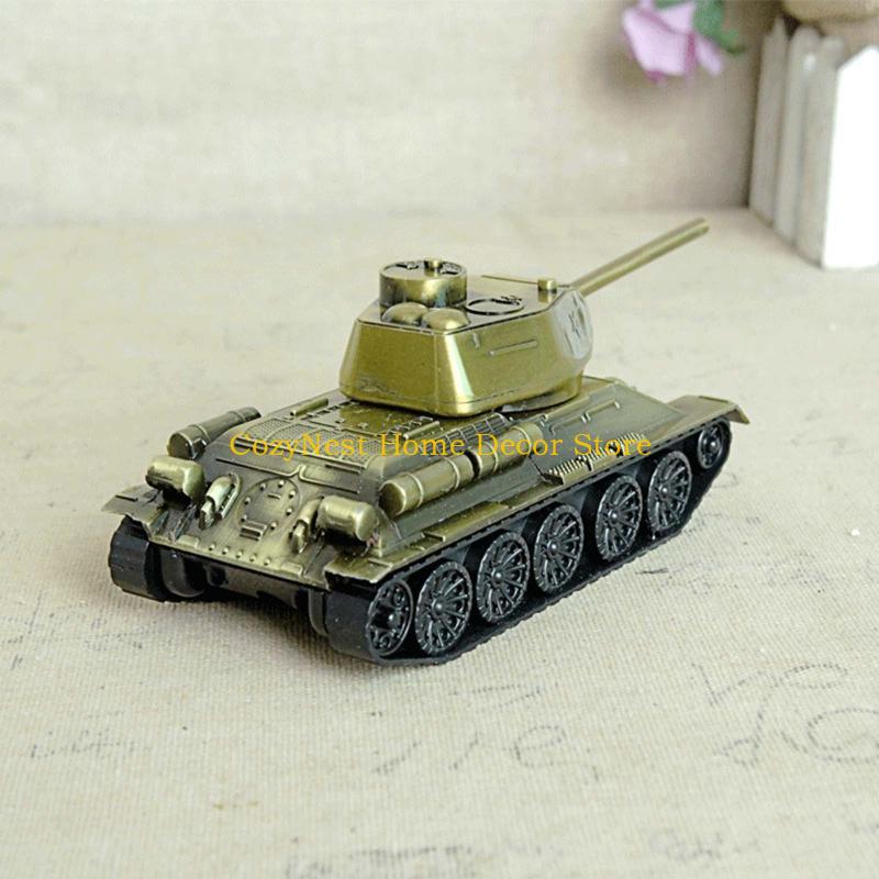 92MF Alloy for Tank Model Metal Mechanical Desktop Crafts Metal Ornament for Home Bedroom Living Room Decoration Gift