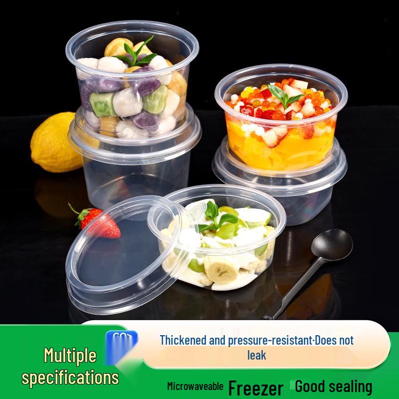 Wuhe 550ml Disposable Square Bowls with High Lids